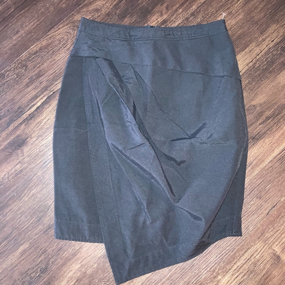 Alexander Wang women’s Black Asymmetric Draped Mini Skirt size 2